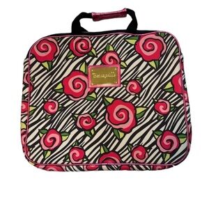 Betsey Johnson Pink Floral Laptop Bag
